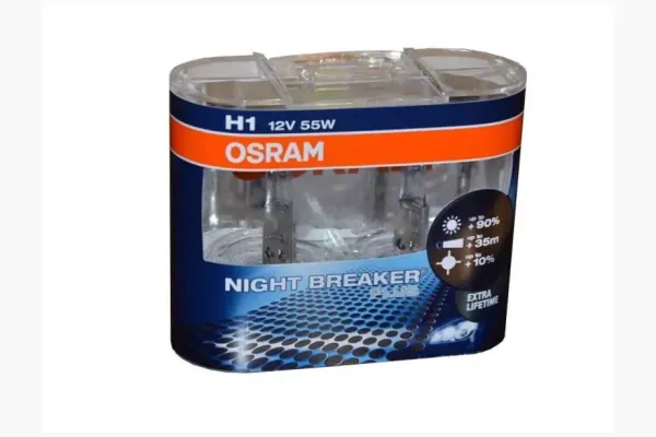 Лампа головного світла Osram H1 55W 64150NBP Night Breaker Plus