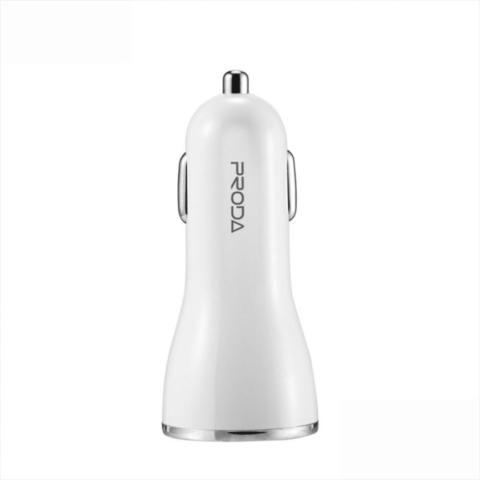 Автомобільний зарядний пристрій Yuss Proda PD-C02-White