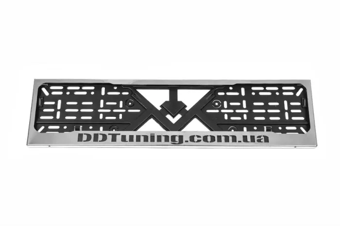 Рамка під номер хром DD Tuning (1 шт, нержавійка)